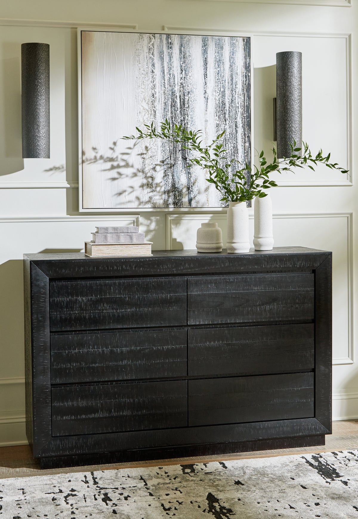 J&M Furniture - Ashley Furniture - Londer Dresser - Dresser / Black - B768-31