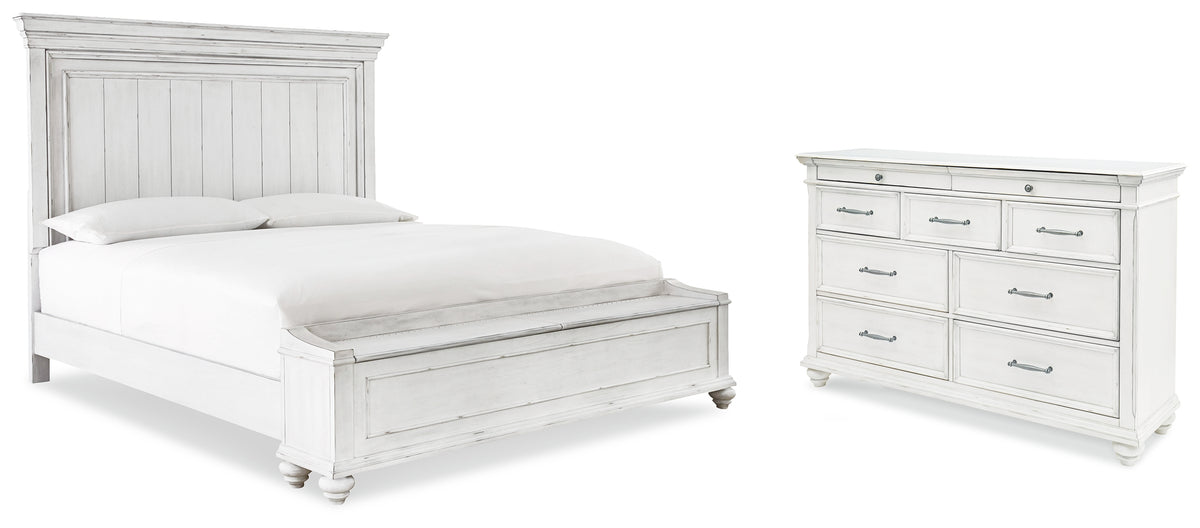 J&M Furniture - Ashley Furniture - Kanwyn King Storage Panel Bed and Dresser - King Storage Panel Bed and Dresser - B777B24