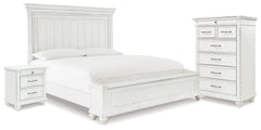 J&M Furniture - Ashley Furniture - Kanwyn King Panel Storage Bed, Chest and Nightstand - King Panel Storage Bed, Chest and Nightstand - B777B30