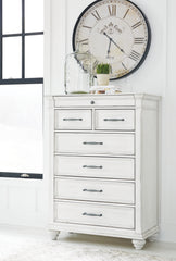 J&M Furniture - Ashley Furniture - Kanwyn Chest of Drawers - Chest / Whitewash - B777-46