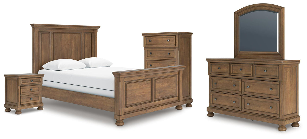 J&M Furniture - Ashley Furniture - Feddinger Queen Panel Bed, Dresser, Mirror, Chest and Nightstand - Queen Panel Bed, Dresser, Mirror, Chest and Nightstand - PCB779B10