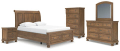 J&M Furniture - Ashley Furniture - Feddinger Queen Sleigh Bed, Dresser, Mirror, Chest and Nightstand - Queen Sleigh Bed, Dresser, Mirror, Chest and Nightstand - PCB779B18