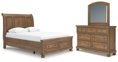 J&M Furniture - Ashley Furniture - Feddinger Queen Sleigh Storage Bed, Dresser and Mirror - Queen Sleigh Storage Bed, Dresser and Mirror - PCB779B5