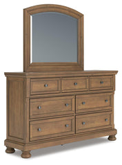 Feddinger Queen Sleigh Bed, Dresser, Mirror, Chest and Nightstand