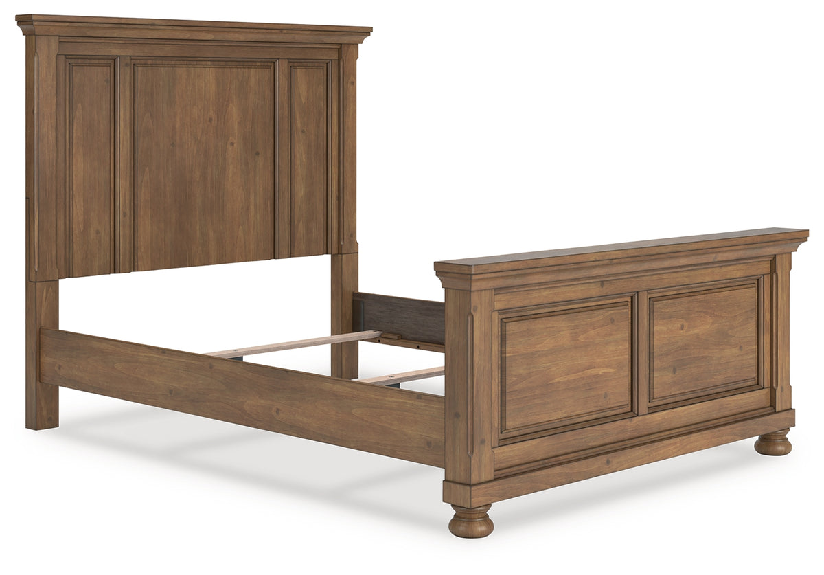 J&M Furniture - Ashley Furniture - Feddinger Queen Panel Bed - Queen Panel Bed / Medium Brown - PCB779B2