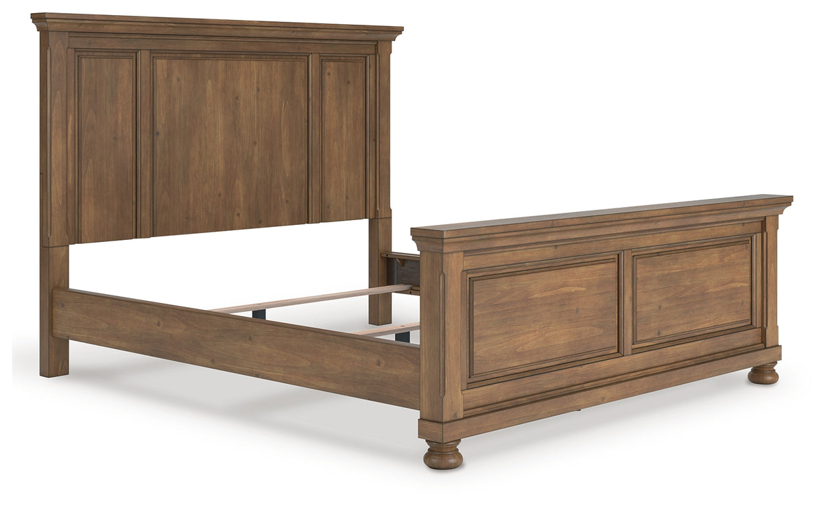 J&M Furniture - Ashley Furniture - Feddinger California King Panel Bed - California King Panel Bed / Medium Brown - PCB779B7