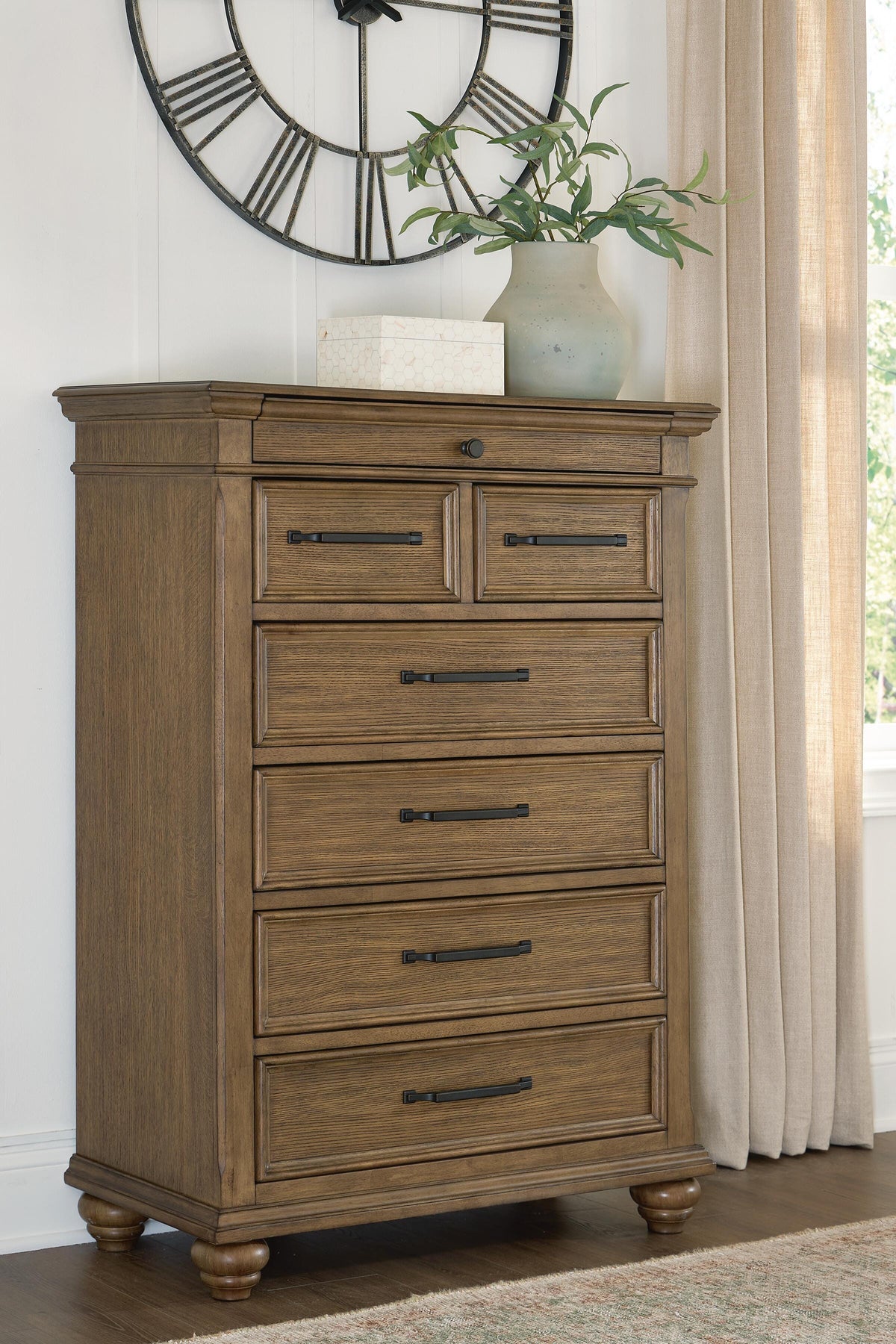 J&M Furniture - Ashley Furniture - Karallin Chest of Drawers - Seven Drawer Chest - PCB782-46