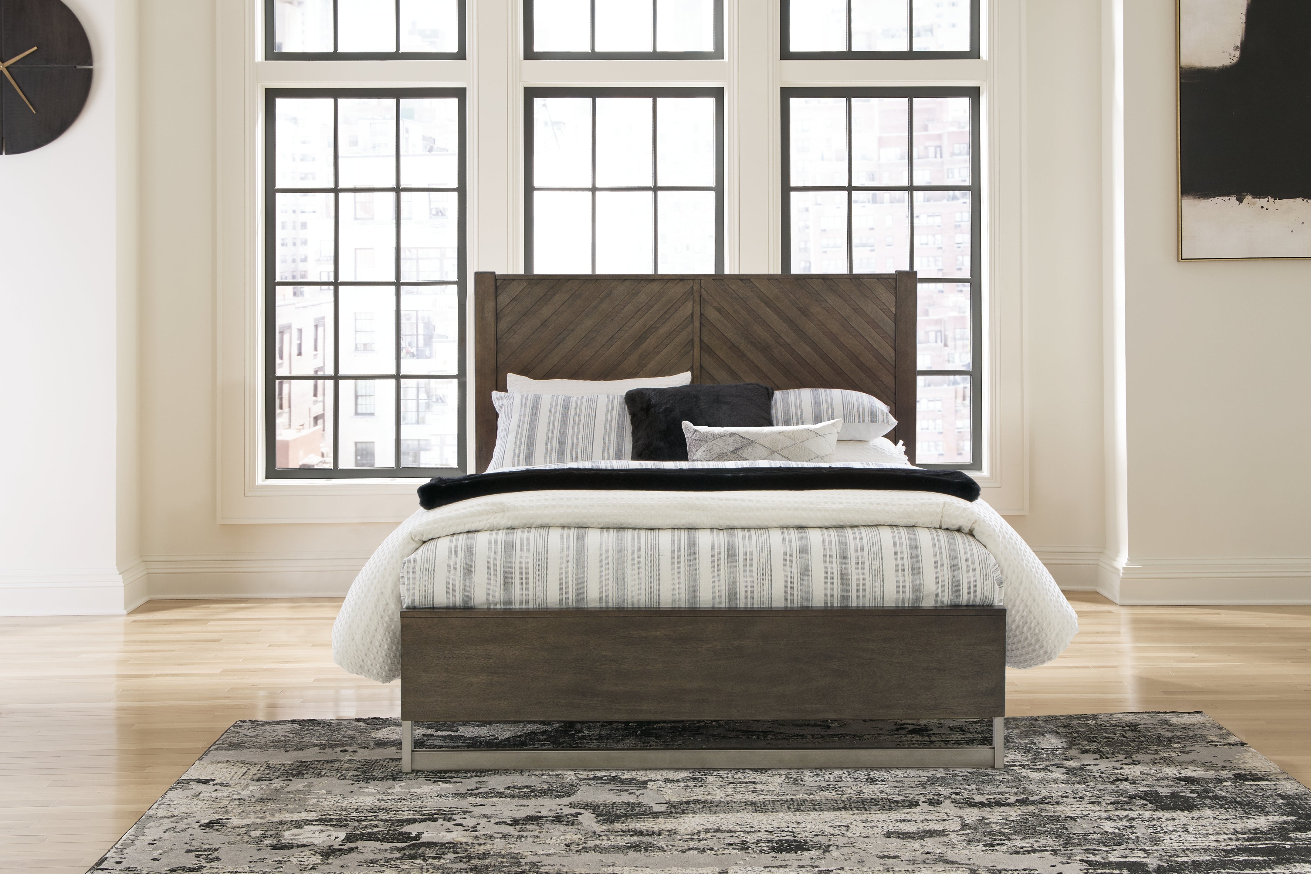 Arkenton Queen Panel Bed, Dresser and Mirror