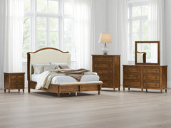 J&M Furniture - Ashley Furniture - Sturlayne Queen Upholstered Panel Bed - Queen Upholstered Panel Bed / Brown - B787B2