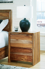 J&M Furniture - Ashley Furniture - Dressonni Nightstand - Two Drawer Night Stand / Brown - B790-92