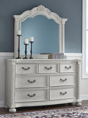 J&M Furniture - Ashley Furniture - Montelaine Dresser and Mirror - Dresser and Mirror / Antique White - B795B1