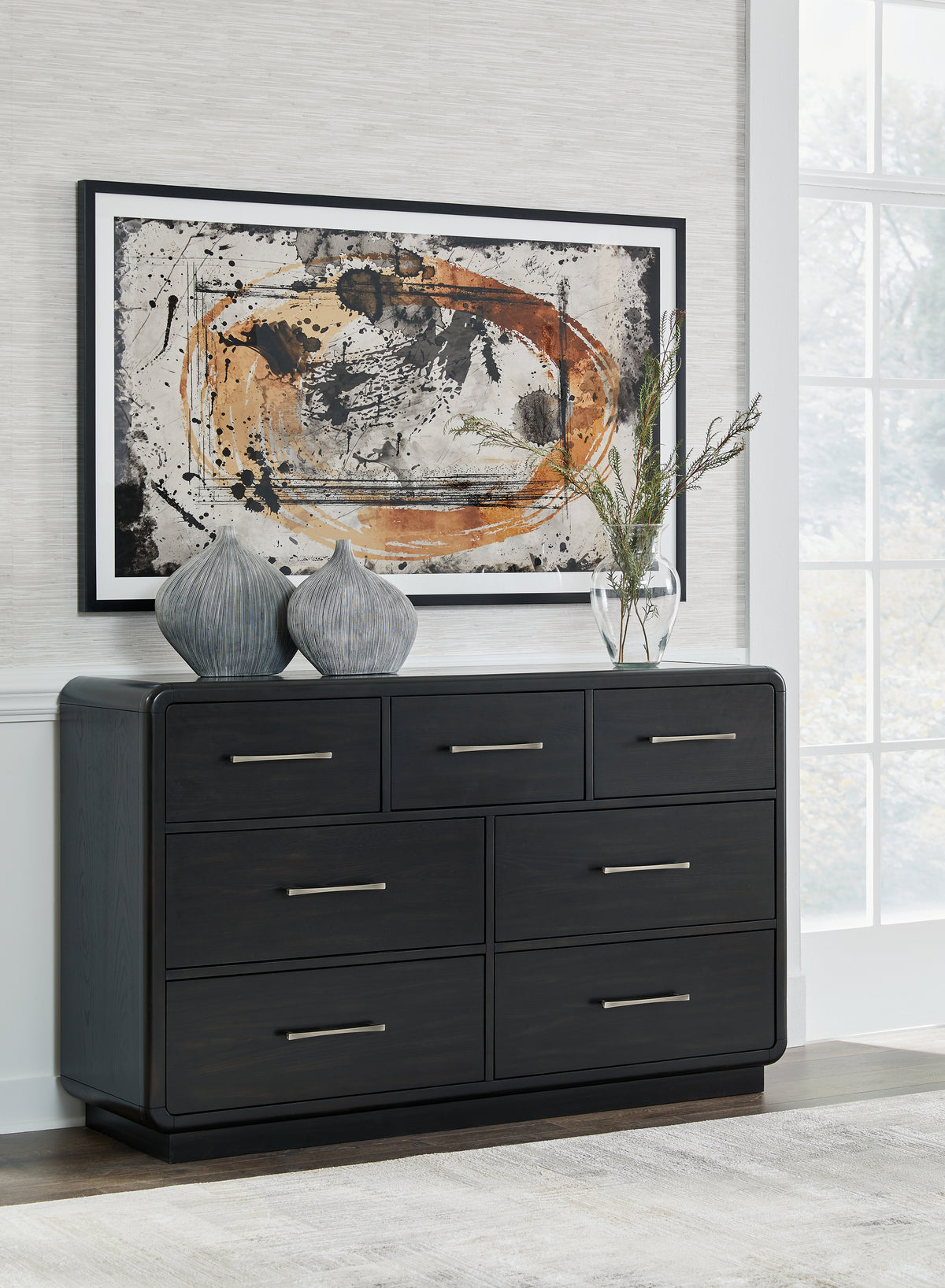 J&M Furniture - Ashley Furniture - Rowanbeck Dresser - Dresser / Black - B821-31