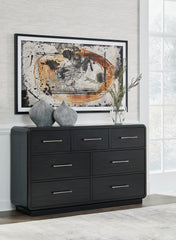 J&M Furniture - Ashley Furniture - Rowanbeck Dresser - Dresser / Black - B821-31