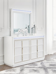 J&M Furniture - Ashley Furniture - Chalanna Dresser and Mirror - Dresser and Mirror / White - B822B1