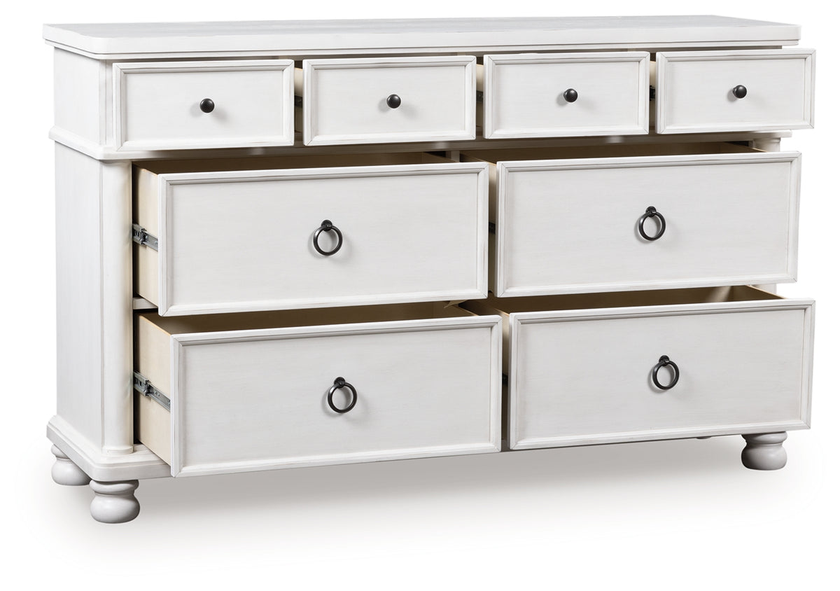 J&M Furniture - Ashley Furniture - Rowlenstown Dresser - Dresser / Antique White - PCB823-31