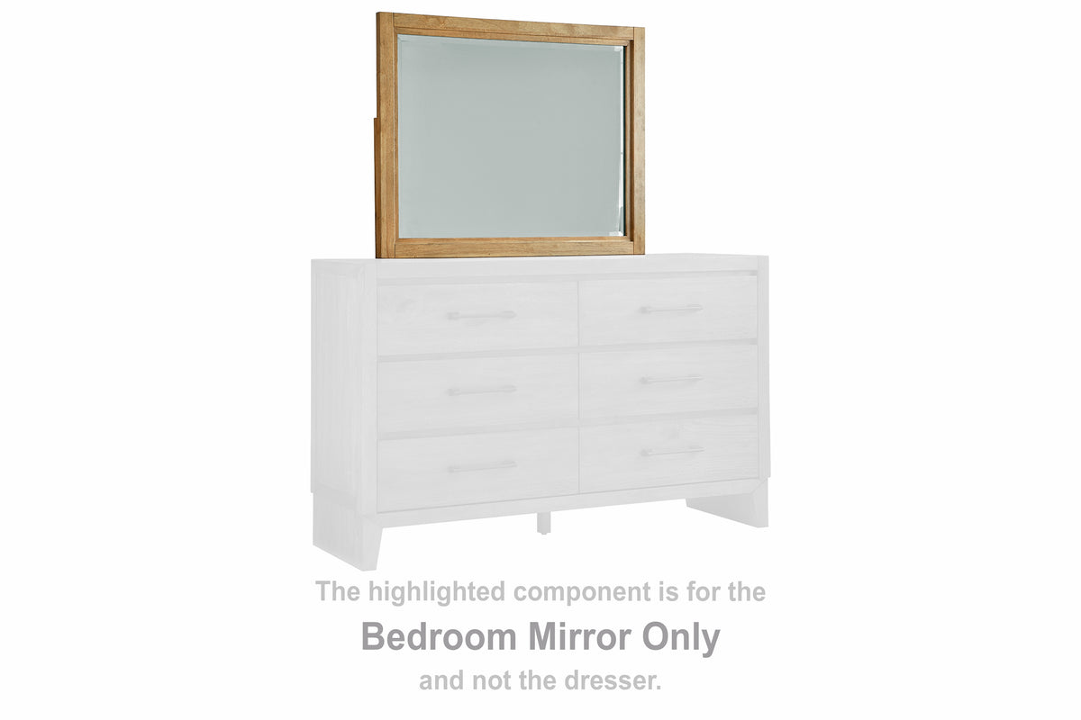 J&M Furniture - Ashley Furniture - Sherbana Bedroom Mirror - Bedroom Mirror / Light Brown - B833-36