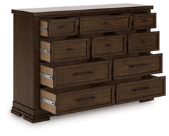 J&M Furniture - Ashley Furniture - Taffenbrook Dresser - Dresser / Medium Brown - B849-31