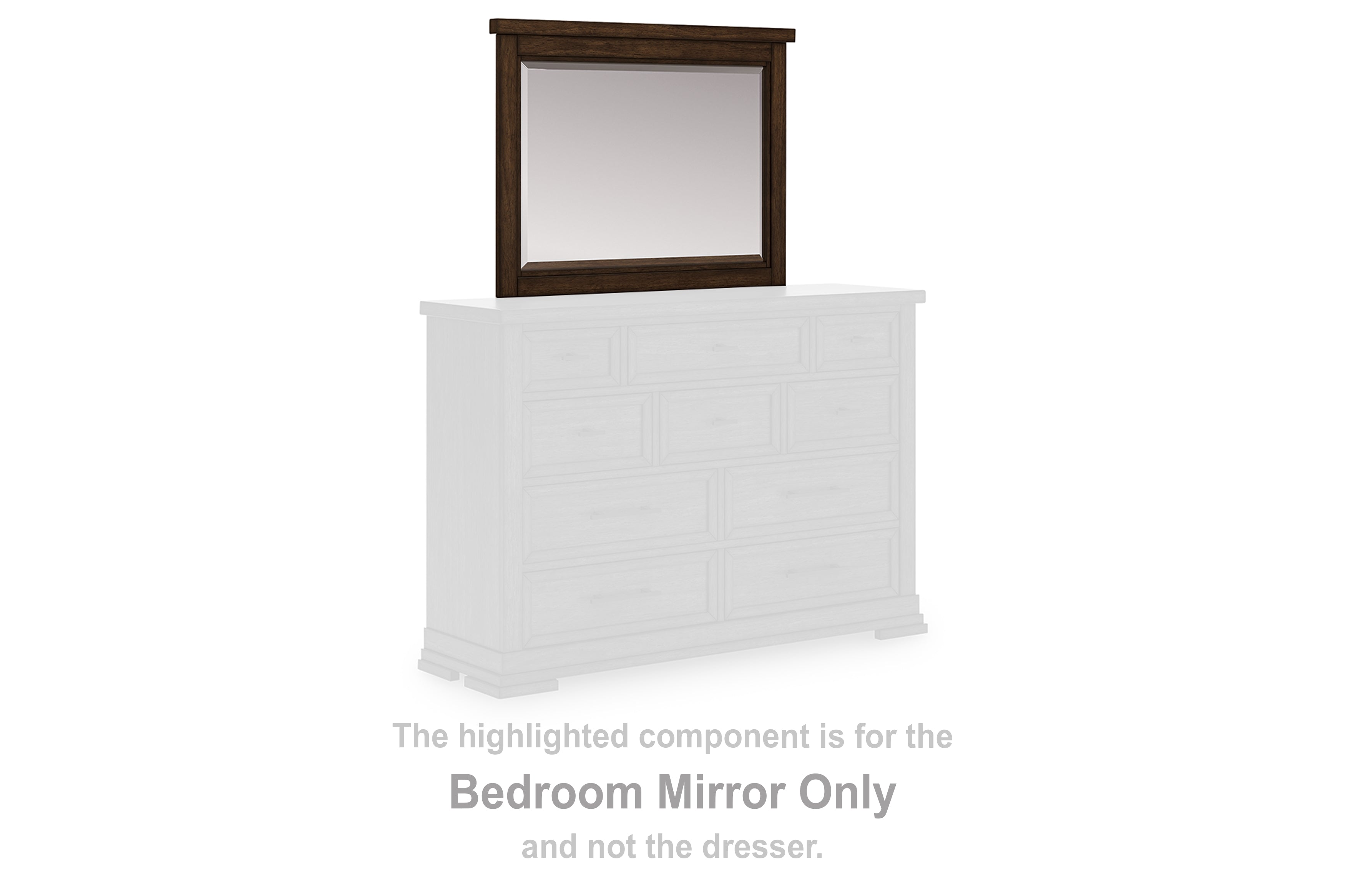 J&M Furniture - Ashley Furniture - Taffenbrook Bedroom Mirror - Bedroom Mirror / Medium Brown - B849-36