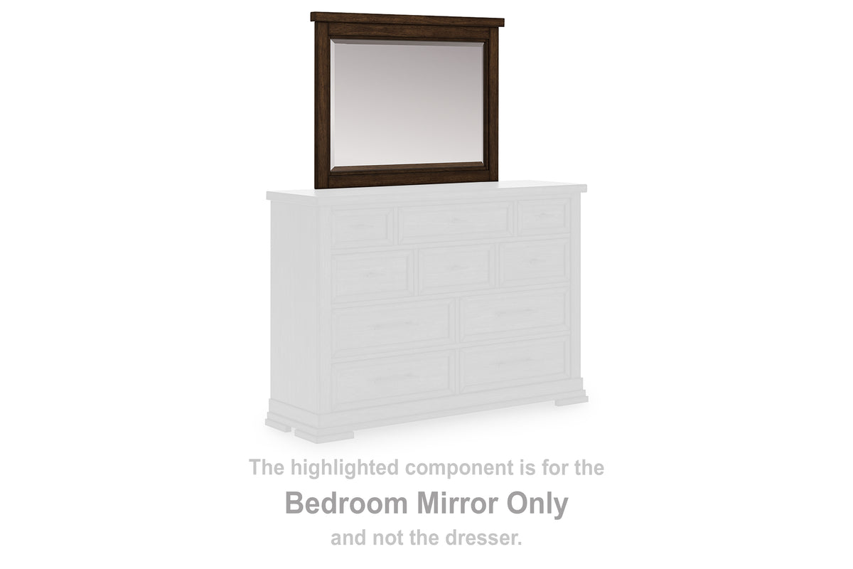 J&M Furniture - Ashley Furniture - Taffenbrook Bedroom Mirror - Bedroom Mirror / Medium Brown - B849-36