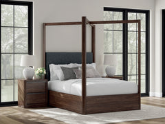 J&M Furniture - Ashley Furniture - Dilenno Queen Canopy Bed - Queen Canopy Bed / Dark Brown - PCB857B2