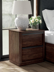 J&M Furniture - Ashley Furniture - Dilenno Nightstand - Two Drawer Night Stand / Dark Brown - PCB857-92