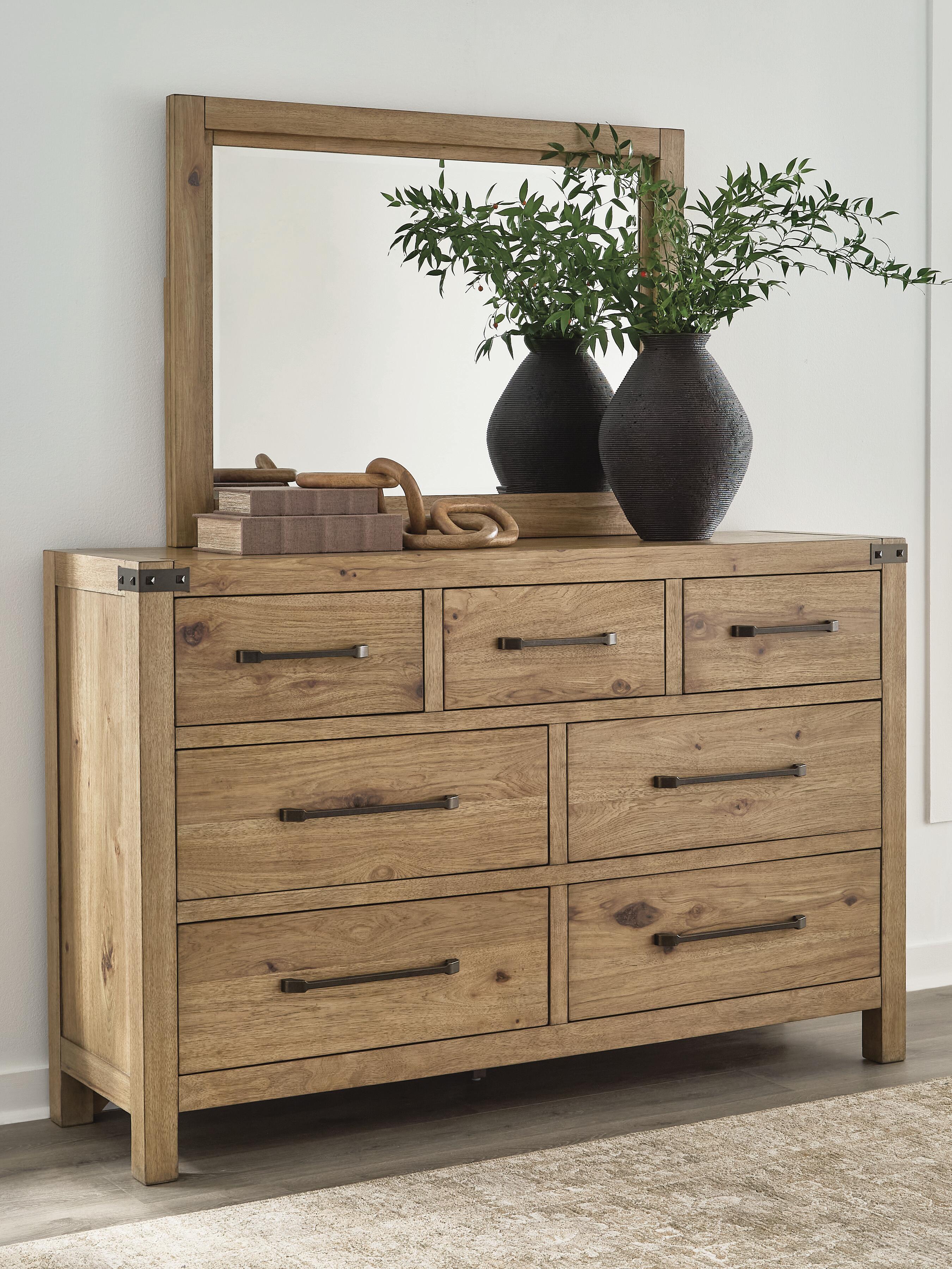 J&M Furniture - Ashley Furniture - Ridgester Dresser and Mirror - Dresser and Mirror - B858B1