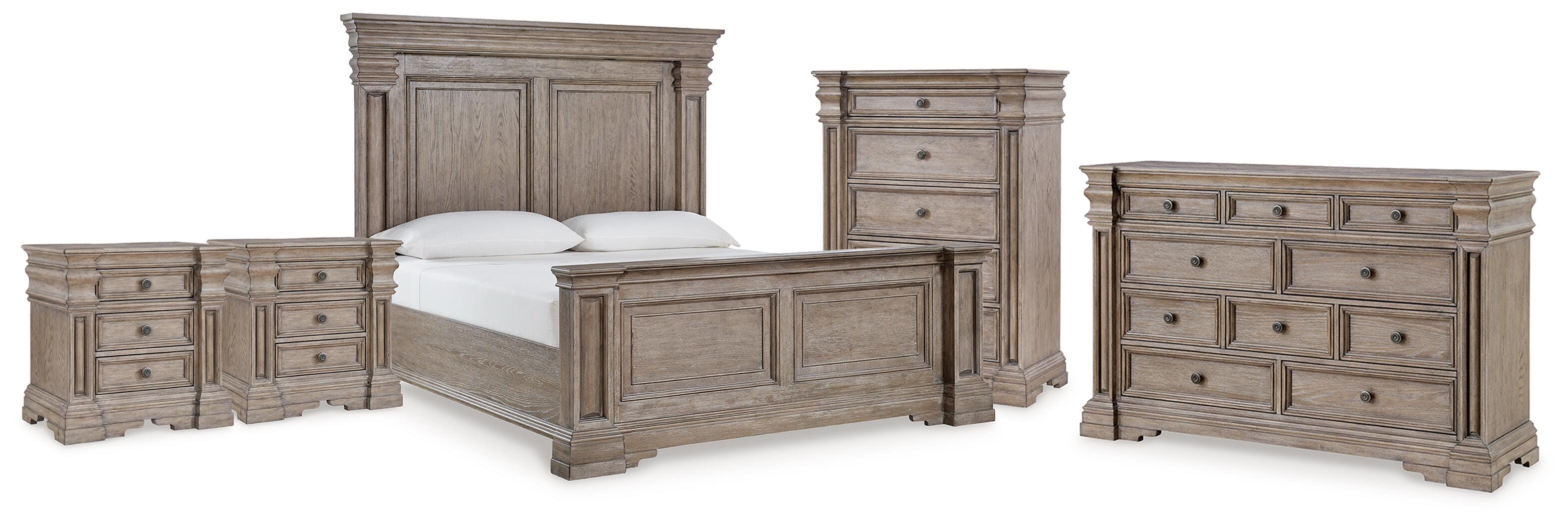 J&M Furniture - Ashley Furniture - Blairhurst King Panel Bed, Dresser, Chest and 2  Nightstands - King Panel Bed, Dresser, Chest and 2  Nightstands - B916B11