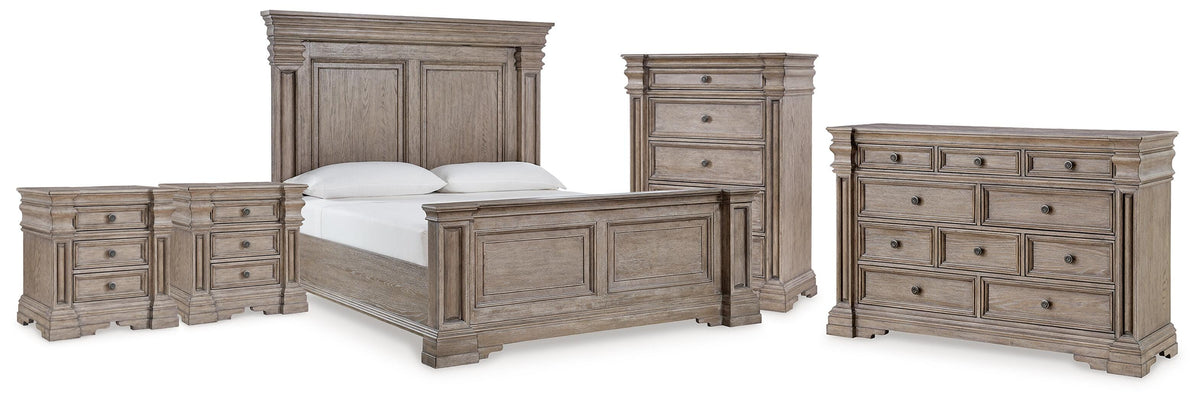 J&M Furniture - Ashley Furniture - Blairhurst King Panel Bed, Dresser, Chest and 2  Nightstands - King Panel Bed, Dresser, Chest and 2  Nightstands - B916B11