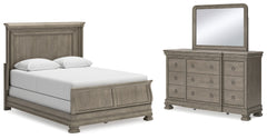 J&M Furniture - Ashley Furniture - Lexorne Queen Sleigh Bed, Dresser and Mirror - Queen Sleigh Bed, Dresser and Mirror - B924B3