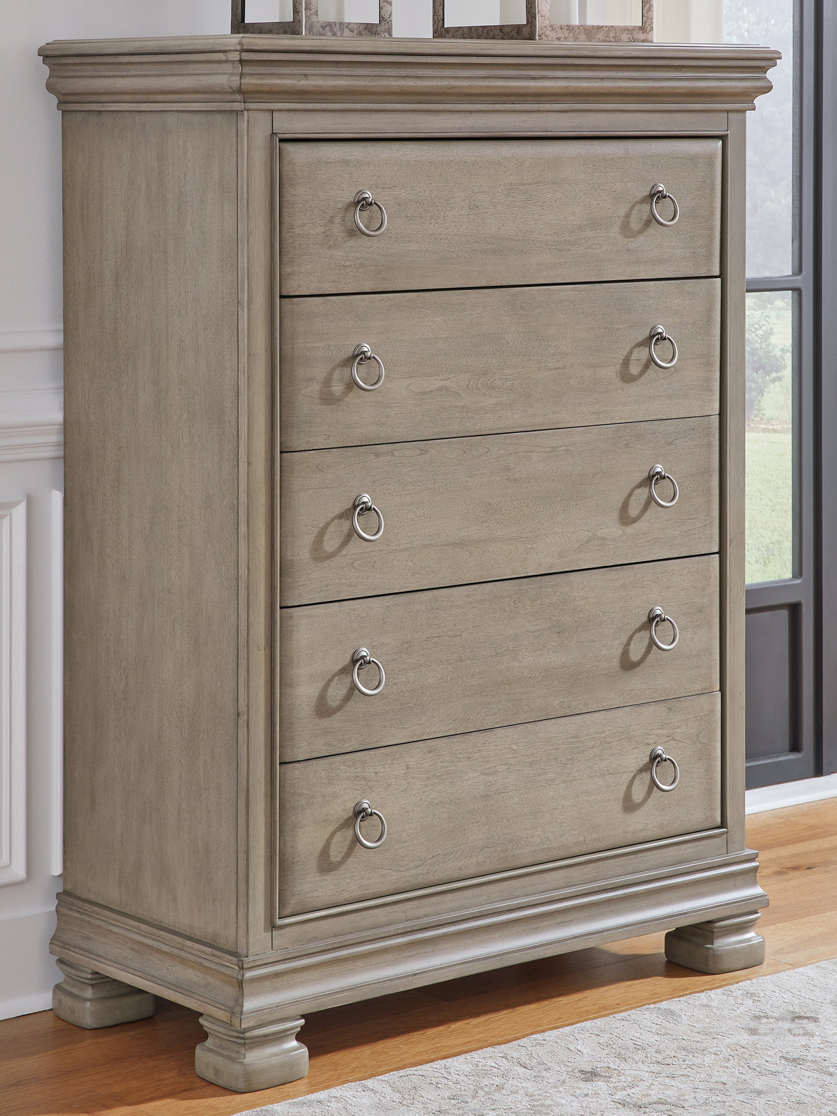 J&M Furniture - Ashley Furniture - Lexorne Chest of Drawers - Five Drawer Chest / Gray - B924-46