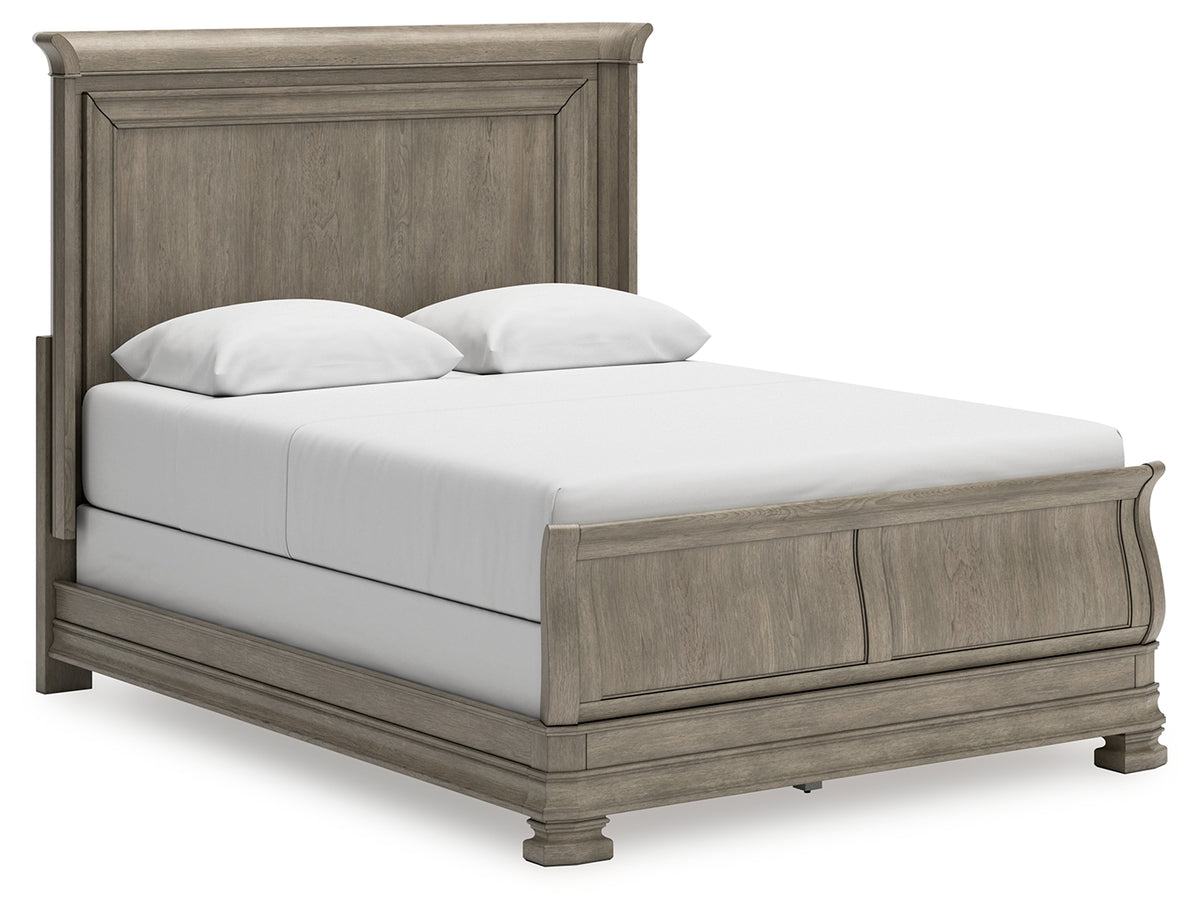 J&M Furniture - Ashley Furniture - Lexorne Queen Sleigh Bed - Queen Sleigh Bed / Gray - B924B2