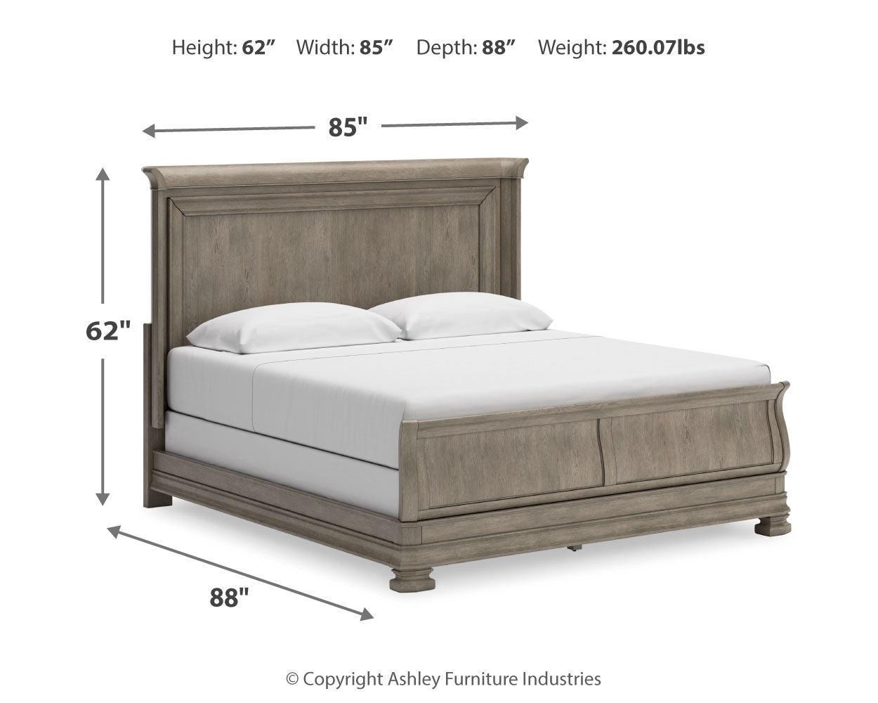 Lexorne King Sleigh Bed