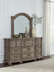 J&M Furniture - Ashley Furniture - Ardenfield Dresser and Mirror - Dresser and Mirror / Light Brown - B944B1