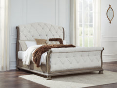 J&M Furniture - Ashley Furniture - Ardenfield King Upholstered Sleigh Bed - King Upholstered Sleigh Bed - B944B4