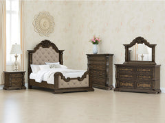 J&M Furniture - Ashley Furniture - Maylee Queen Upholstered Bed - Queen Upholstered Bed / Dark Brown - B947B2