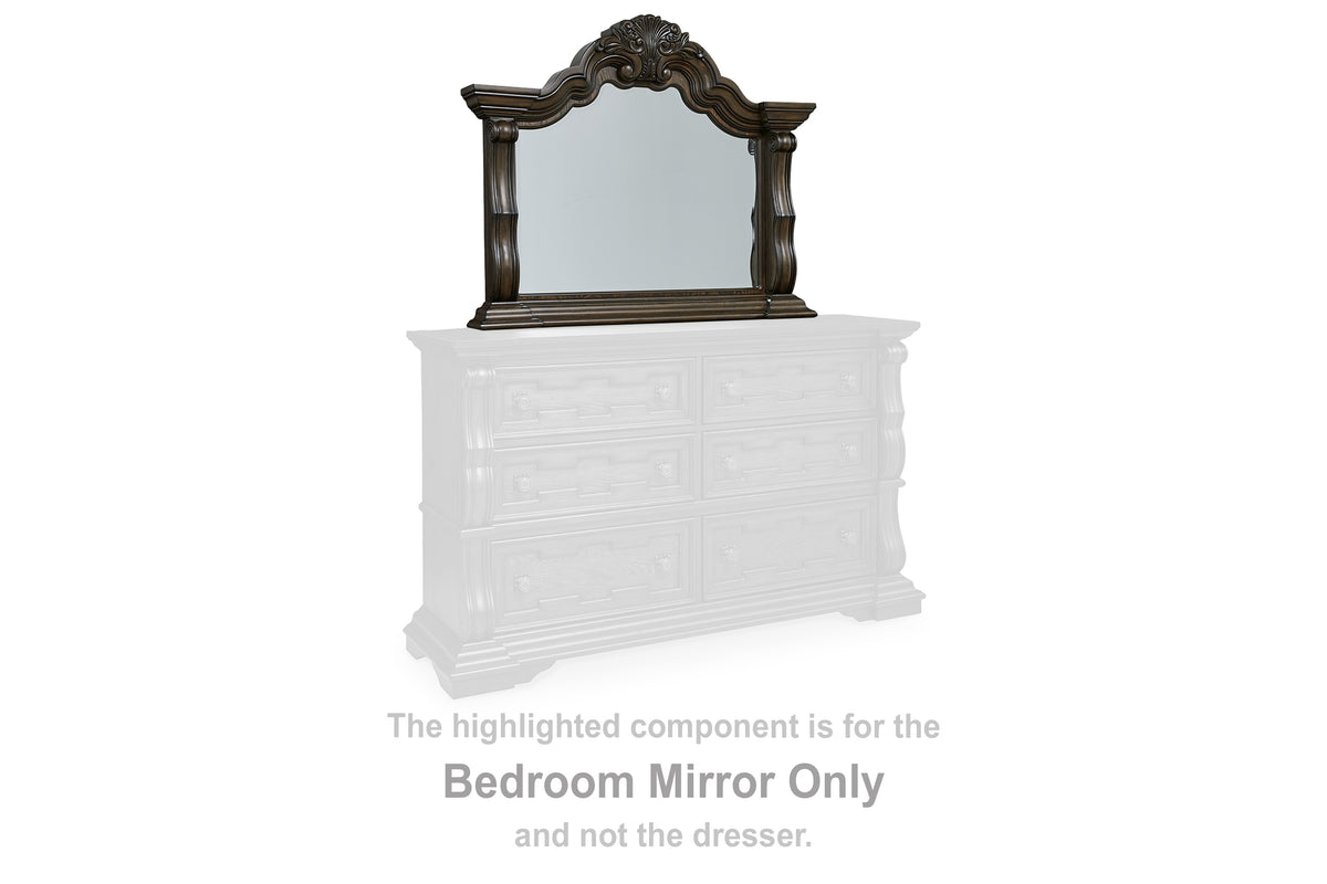 J&M Furniture - Ashley Furniture - Maylee Bedroom Mirror - Bedroom Mirror / Dark Brown - B947-36