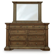 Frantanna Queen Panel Bed, Dresser and Mirror