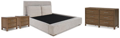 J&M Furniture - Ashley Furniture - Cabalynn King Upholstered Bed, Dresser and 2 Nightstands - King Upholstered Bed, Dresser and 2 Nightstands - B974B15