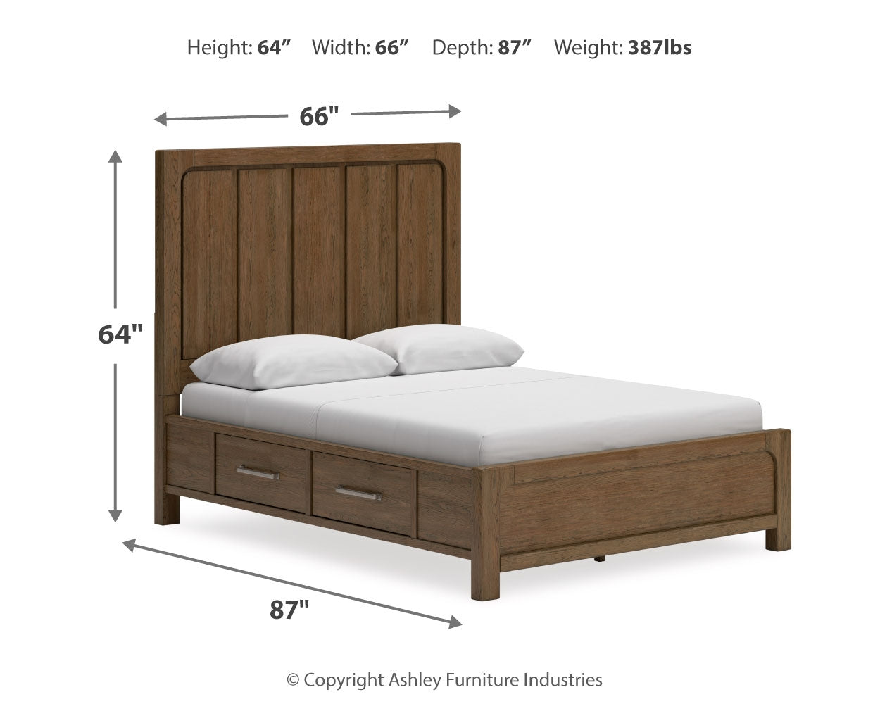 Cabalynn Queen Panel Bed with Storage