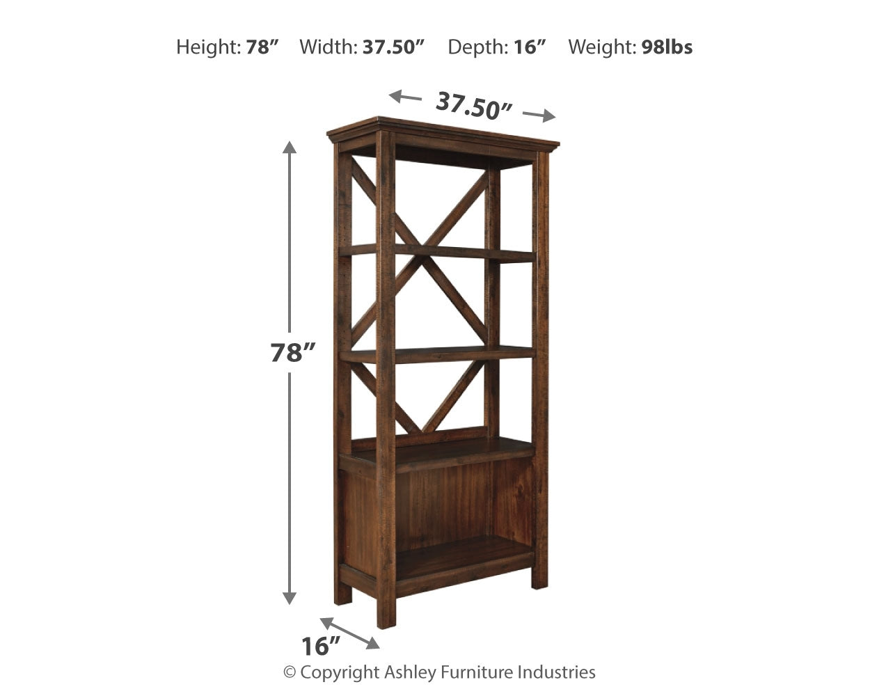 Baldridge Bookcase Ashley Furniture