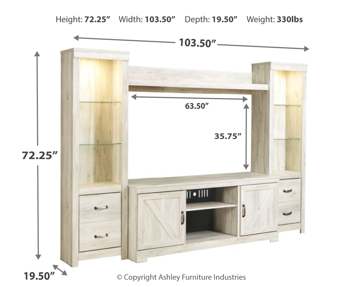 Bellaby Entertainment Center Ashley Furniture