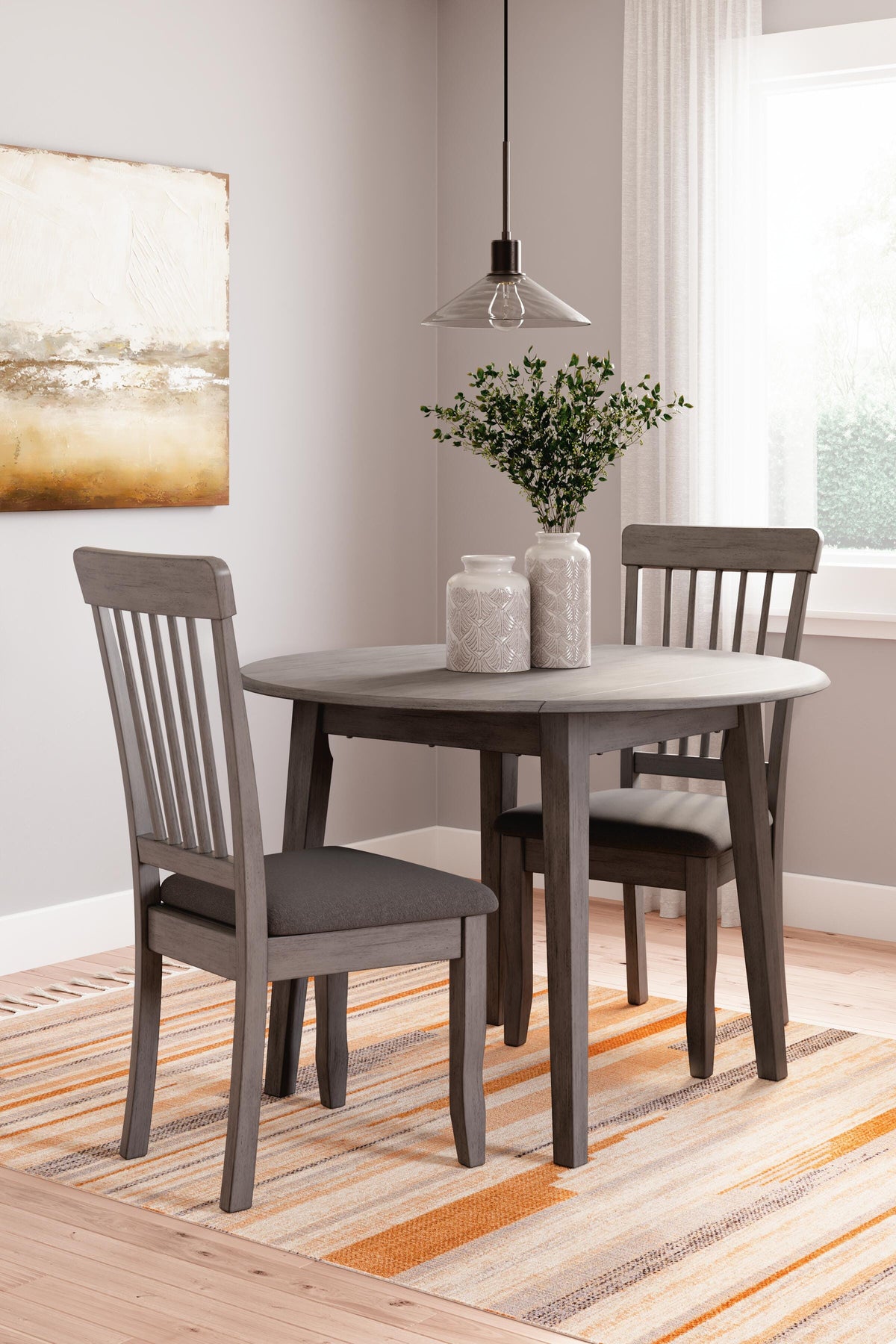 J&M Furniture - Ashley Furniture - Shullden Dining Table and 2 Chairs - Dining Table and 2 Chairs - D194D2
