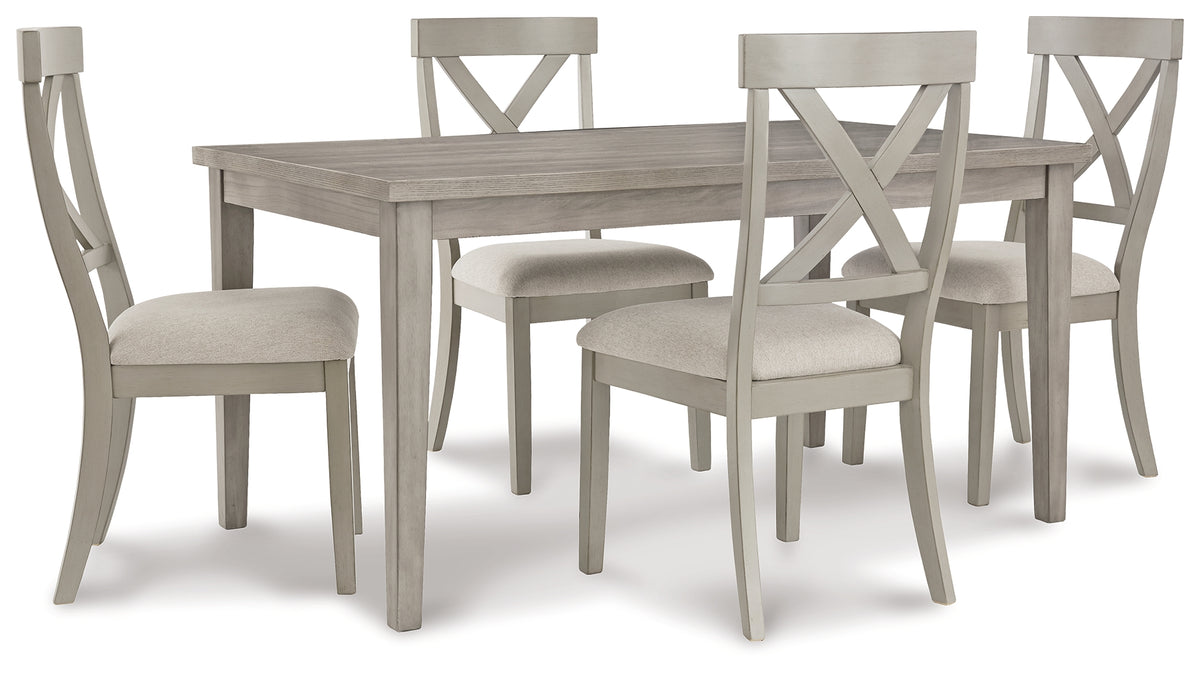 J&M Furniture - Ashley Furniture - Parellen Dining Table and 4 Chairs - Dining Table and 4 Chairs - D291D1