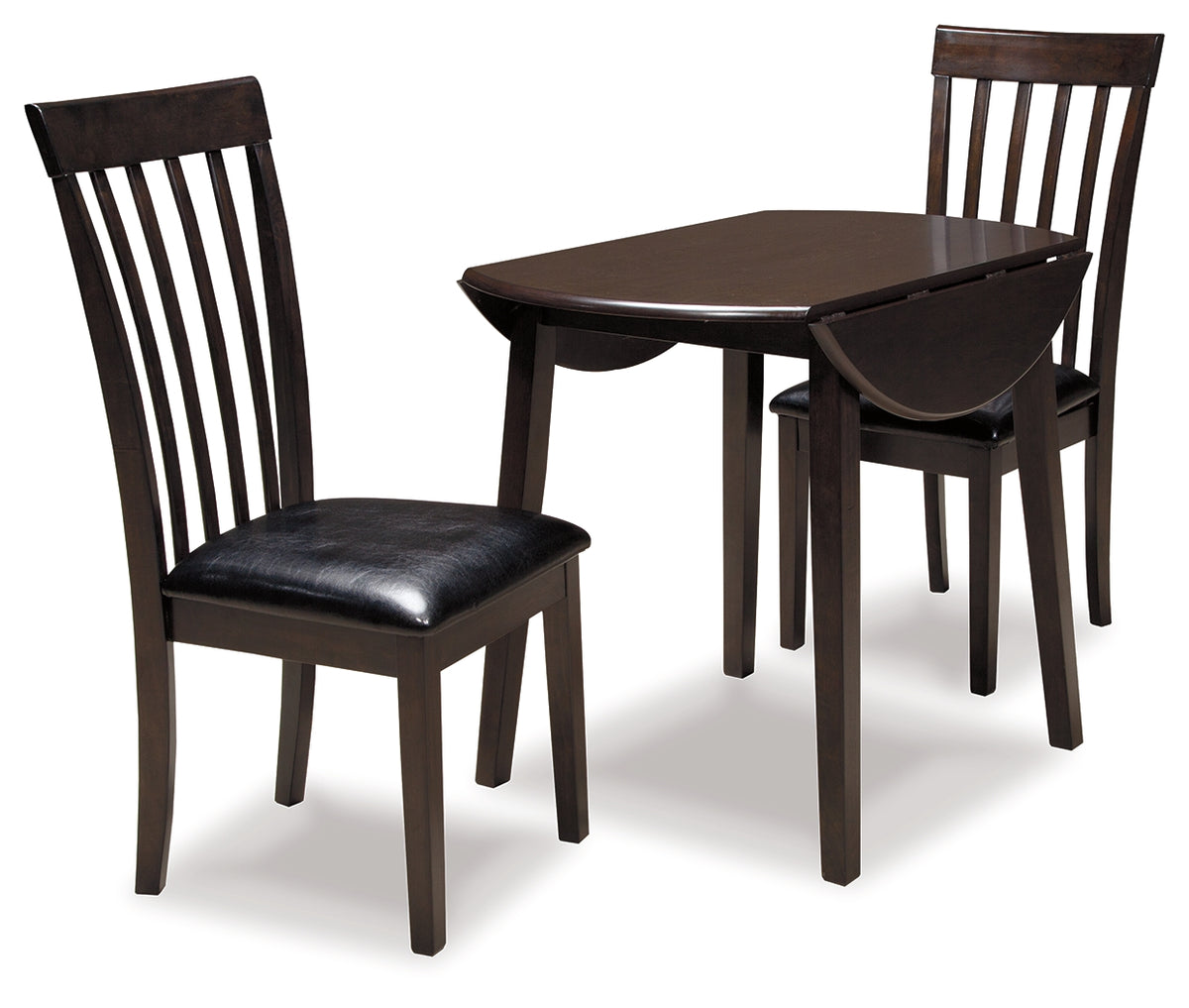J&M Furniture - Ashley Furniture - Hammis Dining Table with 2 Chairs - Dining Table with 2 Chairs / Dark Brown - D310D2
