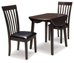 J&M Furniture - Ashley Furniture - Hammis Dining Table with 2 Chairs - Dining Table with 2 Chairs / Dark Brown - D310D2