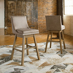 J&M Furniture - Ashley Furniture - Tallenger Bar Height Bar Stool (Set of 2) - Bar Height Bar Stool (Set of 2) / Beige - D380-530X2