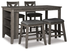 J&M Furniture - Ashley Furniture - Caitbrook Counter Height Dining Table and 4 Barstools - Counter Height Dining Table and 4 Barstools - D388D1