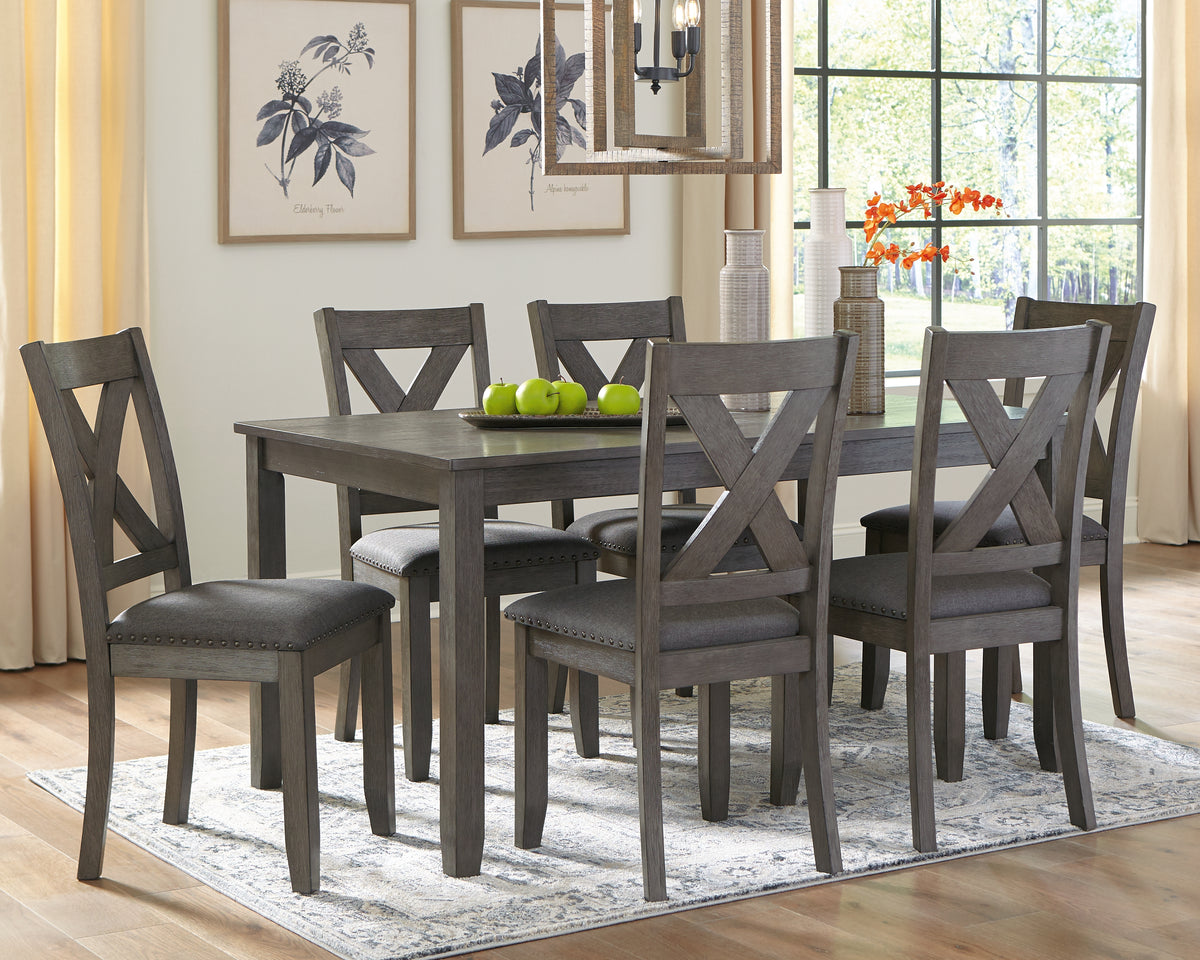 J&M Furniture - Ashley Furniture - Caitbrook Dining Table and Chairs (Set of 7) - RECT DRM Table Set (7/CN) - D388-425