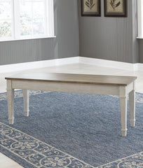 J&M Furniture - Ashley Furniture - Skempton Storage Bench - Storage Bench / White/Light Brown / 48"W x 15"D x 19"H - D394-00