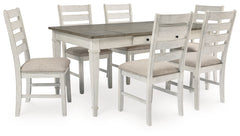 J&M Furniture - Ashley Furniture - Skempton Dining Table and 6 Chairs - Dining Table and 6 Chairs - D394D7